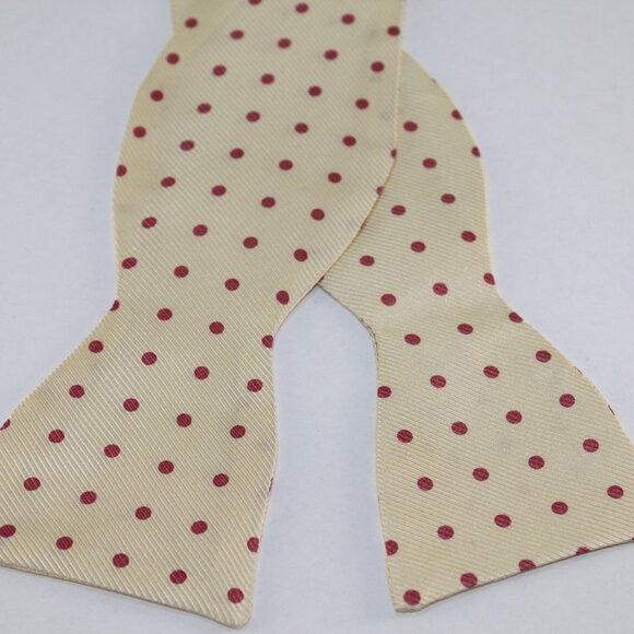 NEW Lanae Joy Silk Adjustable Bow Tie Bowtie / Yellow Pink / Privat… - Picture 2 of 4